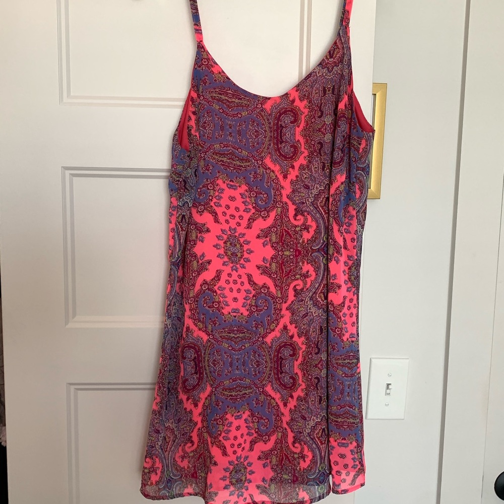 Neon Pink Pattern Dress